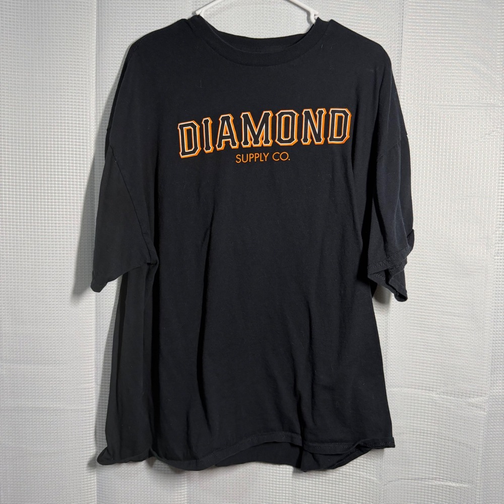 Diamond Supply Co. T-Shirt 2XL Black‎ Graphic Logo Tee